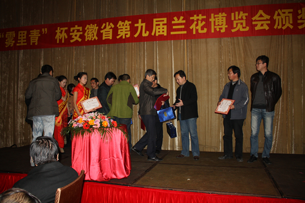 “霧里青”杯安徽第九屆茶博會頒獎